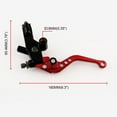 thumbnail image 2 of YSNOOWE 1Par Maestra De Embrague Y Para Motocicleta 22Mm Rojo, 2 of 8
