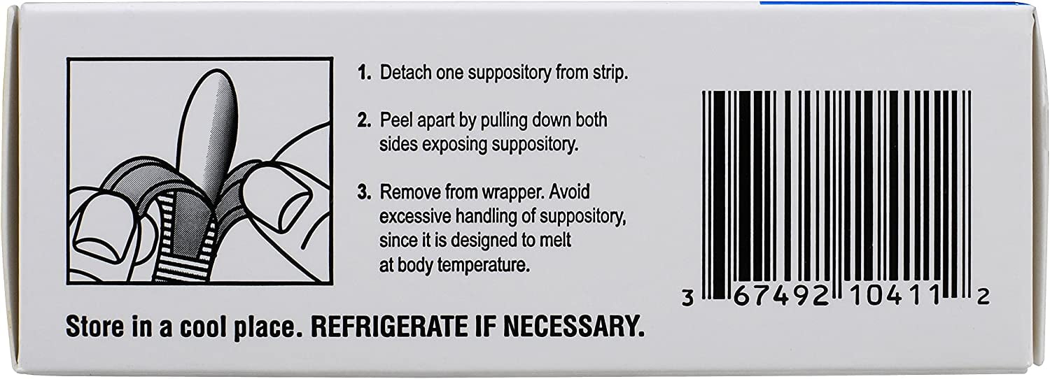 Calmol 4 Hemorrhoidal Suppositories with Soothing Natural Ingredients, 24 Count
