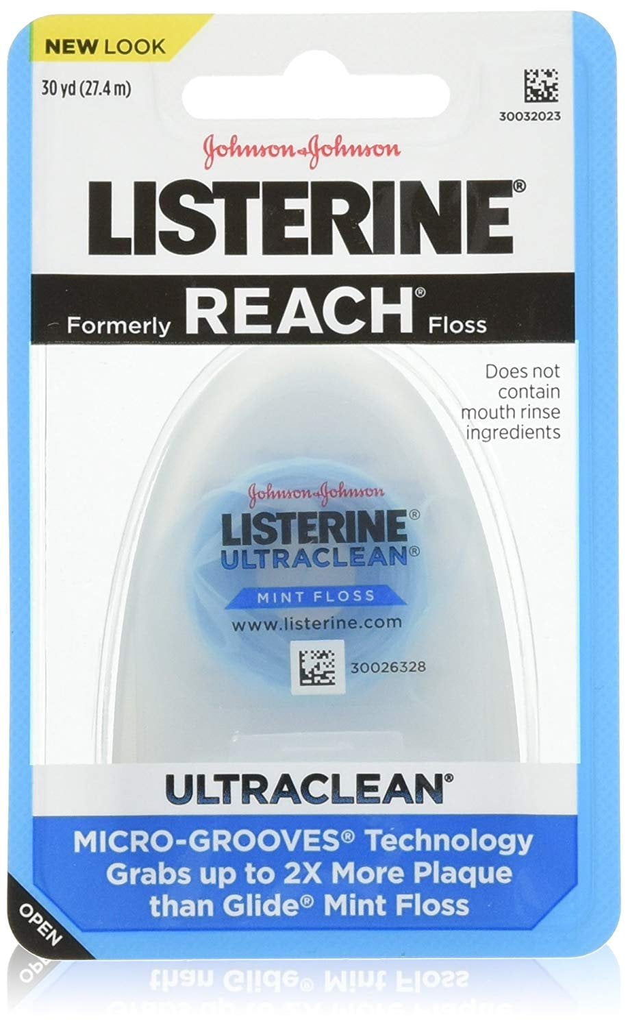 Listerine Reach Ultraclean Mint Floss, 30 yd