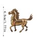 thumbnail image 3 of Adorno de latón del Año del Caballo, 3 estilos, antideslustrante, con significado auspicioso, para el salón, el estudio o la entrada de casa, regalo, coleccionable, 3 of 6