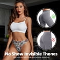 thumbnail image 4 of Thongs for Women - Elegant Flower Paisley No Show Seamless Womens Thongs Underwear, Soft Stretch G String Thongs for Women,Cuteness Ladies Thong Bikini Panties Briefs, 4 of 5