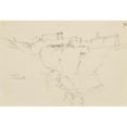 thumbnail image 3 of Jacques-Raymond Brascassat 14x11 Black Modern Framed Museum Art Print Titled - View of Tivoli, 3 of 5
