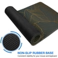 thumbnail image 3 of "Transform Your Workstation: Large, Waterproof Desk Mat with Non-Slip Rubber Base. Durable Seamed Edges. Perfect as Keyboard and Computer Mat, XL Black Mousepad - 31.5x11.8 inch.", 3 of 7