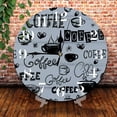 thumbnail image 2 of Eveokoki Rustic Kitchen Wall Clock Wooden Office Coffee Decor Wall Clocks 10 inches Silent Clocks for Kitchen/Office/Coffee Corner Coffee Bar Decoration, 2 of 8