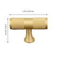 thumbnail image 4 of Mobutofu 1 Ensemble Commode Poignées Cuivre Doré Moderne Contemporain pour Propriétaires, 4 of 5