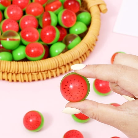 Bouncy Balls under $5! Cagogo Watermelon Bouncy Balls 10 Pack, High Bounce Rubber Balls forKids, Floating Water Balls, Party FavorToyss, Outdoor PlaygroundToyss, Bounce Ball Set forChildrenGames