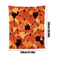 thumbnail image 2 of Fall Flannel Fleece Throw Blanket, Halloween Thanksgiving Multiple Patterns Soft Plush Warm Blanket, Decorative Holiday Blanket for Couch Bed Sofa Home Decor, 2 of 5