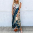 thumbnail image 1 of Lenago Plus Size Maternity Dress Femmes Imprimé Col Rond Long Dress Plage d'Été Dresses sur l'Autorisation, 1 of 5