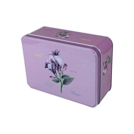 Kole Imports KA555-16 Tin Square Canisters Multi Color - Set of 16