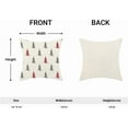 thumbnail image 5 of Christmas Pillow Covers 18x18 Inch Set of 2 Red Grey Christmas Tree Decor Throw Pillows Winter Xmas Holiday Outdoor Cushion Cases for Couch Bed Decorations, 5 of 6