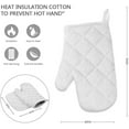 thumbnail image 5 of Polyester Insulation Kitchen Oven Mitts Potholder Apron 3Pcs Set Unicorn Pattern Non Slip Heat Resistant Gloves for Baking Cooking BBQ, 5 of 7