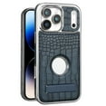 thumbnail image 1 of Case For IPhone 17 Pro Max/17 Pro/17 Air/17, Crocodile Pattern Magnetic Cover Metal Kickstand Shell Slim Retro Case, 1 of 7