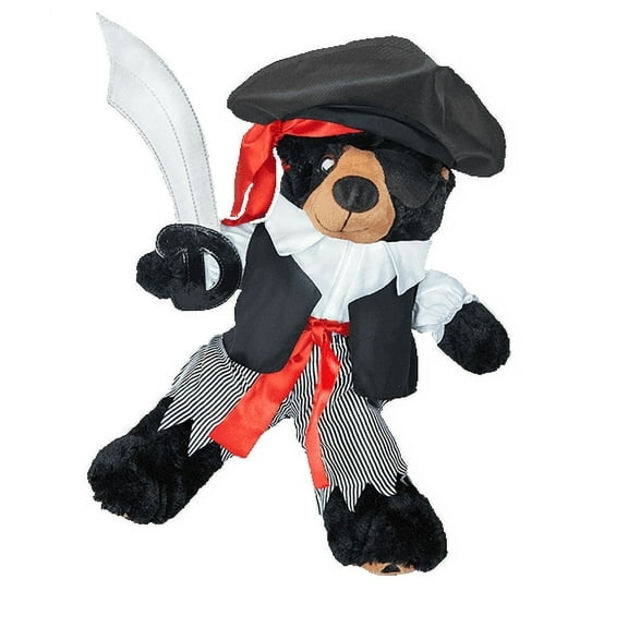 Plush Gear Pirate Boy Costume with Sword for 14"-18" Plush Toys Teddy Bear Dress-Up Outfit