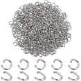 thumbnail image 1 of 480 piezas de anillas abiertas de acero inoxidable 304, diámetro de 4 mm, calibre 21, para fabricación de joyas., 1 of 7