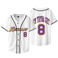 thumbnail image 2 of Kehlani 8 Jersey Crash World Tour Merch Baseball Jacket Women Men Fashion Short Sleeve T-Shirts, 2 of 6