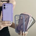 thumbnail image 2 of Clear Solid Candy Color Air Cushion Bumper Phone Case For iPhone 16 15 14 13 12 11 Pro Max Plus X XR XsMax Soft TPU Full Cover Clear For iPhone 16ProMax, 2 of 6