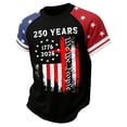 thumbnail image 3 of Ymyiu Kids 250 Shirt Boys 250 Anniversary USA Shirt Vintage 250 Years America Shirt Short Sleeve Celebration Patriotic Flag 1776-2026 Tshirt 1-2T, Black, 3 of 3