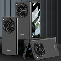 Dteck for OnePlus Open Case with Built-in Screen Protector, Ultra Slim Shockproof Anti-Scratch Full Body Protective Cover for OnePlus Open 2023,Black