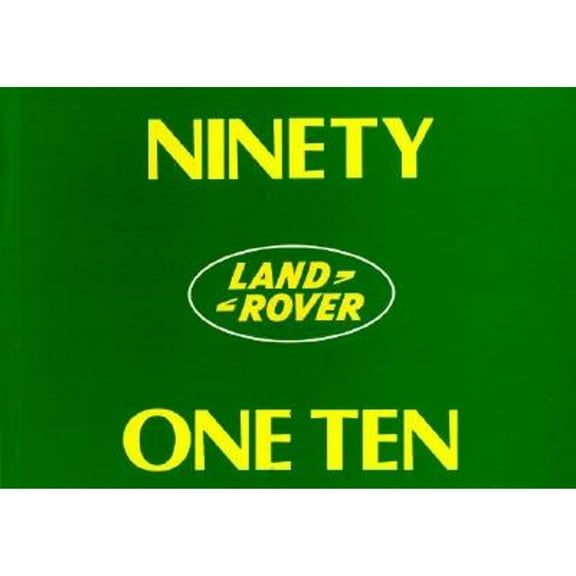 Pre-Owned Land Rover 90 & 110 Owner Manual (Paperback) by Brooklands Books Ltd