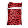 thumbnail image 4 of Abstract Reusable Market Bag, Abstract Pattern in Vibrant Color with Geometrical Shapes Modern Grid on Black, Printed Foldable Bag for Shopping and Grocery Large Capacity, Black Red, by Ambesonne, 4 of 4