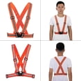 thumbnail image 1 of Reflective Vest, Elastic 1.6in Wide  Vest  For Night Running, 1 of 8