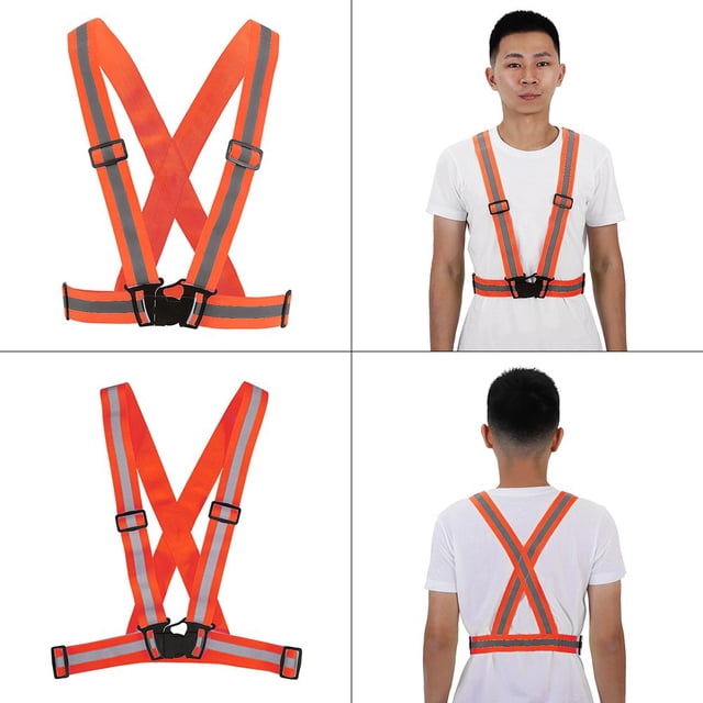 Reflective Vest, Elastic 1.6in Wide Vest For Night Running