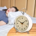 thumbnail image 5 of Analog Alarm Clock for Bedroom Retro Alarm Clock Sure Here's A Product Title for Listing Retro Non-ticking Alarm Clock with Night Light Accurate, 5 of 8
