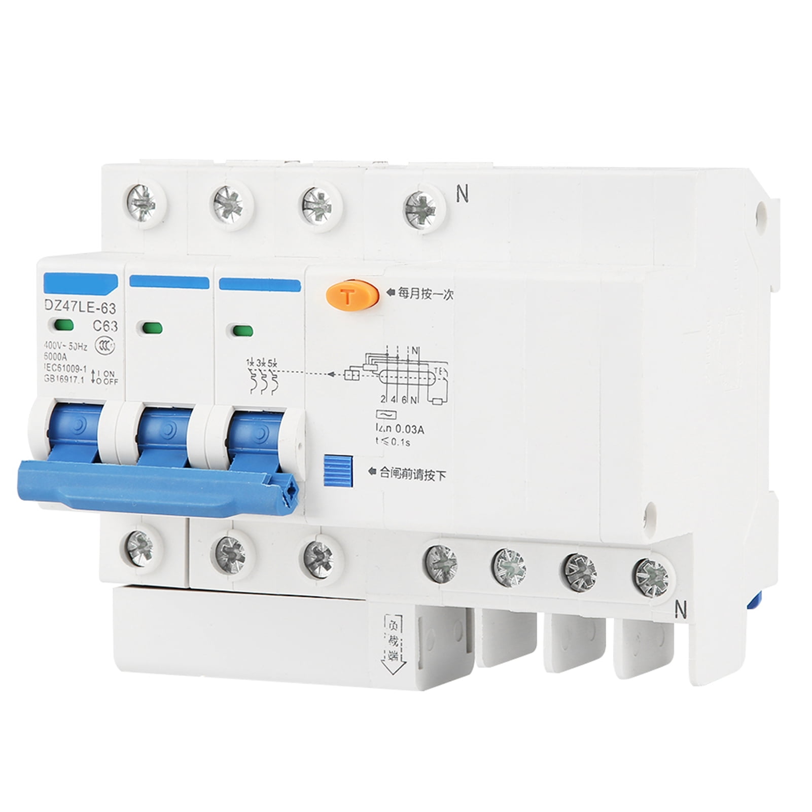 Residual Current Circuit Breaker, Current Circuit Breaker DZ47LE63