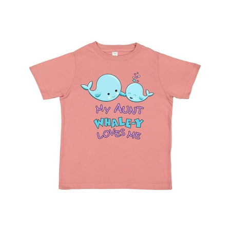 

Inktastic My Aunt Whale-y Loves Me Gift Toddler Boy or Toddler Girl T-Shirt