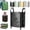 (Black,L-1PC), variant on Large Waterproof Moving Bag with Wheels, Moving Bags Heavy Duty Extra Large Reinforced Handle, Foldable Packing Bag with Removable Bottom Board for Clothes, Travel, College Dorm