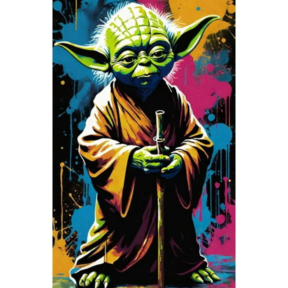 Master Yoda Diamond Painting Kits for Adults, Diamond Art Alien 5D DIY Diamond Art Kits Full Drill Diamond Dots for Gift Wall Decor and Relaxation Gem Arts 12x16 inch