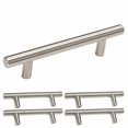 thumbnail image 1 of Homdiy Tiradores De Gabinete De 96 Mm, Tiradores De Cajones - Hd201Sn, Herrajes Para Gabinetes, Tiradores De Gabinete De Níquel Cepillado, Paquete De 5 Manijas Modernas Para Gabinetes De Cocina, 1 of 8