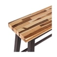 thumbnail image 4 of Amber Counter Height Bench-33 Inch Natural Brown Seat-Espresso Brown, 4 of 5