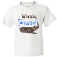 thumbnail image 3 of Inktastic Whale, Hello Cute Whale Shark with Bubbles Youth T-Shirt, 3 of 5