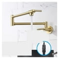 thumbnail image 5 of Folding Faucet, Lengthening Kitchen Faucet, Table Head, Washing Basin, Household Long Rotary Single Cooling, Universal Wall Type ,Bar Laundry RV Farmhouse, 5 of 5