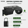 thumbnail image 3 of BENTISM Truck Bed Storage Box, Lockable Lid, Waterproof ABS Wheel Well Tool Box 6.6 Gal/20 L with Password Padlock, Compatible with Dodge Ram 1500 2019-2021, Driver Side, Black, 3 of 10