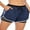 Dark Blue, variant on FANNYC YOGA Shorts Quick-Dry Loose Running Shorts Women Sports Workout Shorts Gym Athletic Shorts Double Deck Trousers With Pockets