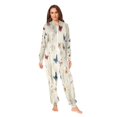 thumbnail image 2 of 1 Piece Adult Onesie Pajamas Cozy & Loose-Fit Sleepsuit Loungewear with Pockets Various Colors and Sizes Butterflies XXX-Large, 2 of 7