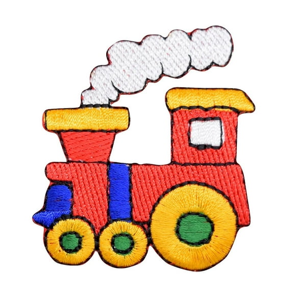 Colorful Choo Choo Train - Iron on Applique/Embroidered Patch