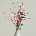 thumbnail image 5 of LYTMENT Valentines Day Heart Shaped Fake Branch Decor - Berry Stem Pick For Table Centerpieces Vase Fillers Valentines Party Diy Craft Home Shelf Display, 5 of 9