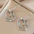 thumbnail image 7 of Double Heart Necklace under $5! Xqxayjr Double Heart Necklace Earring Set,Peach Heart Jewelry,Alloy Necklace Set,Romantic Jewelry Gift,Matching Jewelry Set,Couple's Anniversary Gift,Fashion, 7 of 7