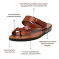 thumbnail image 6 of Rafael - Leather Velcro Strap Sandal - Mens Sandals, 6 of 6