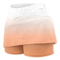 thumbnail image 3 of ITSAME Womens Tennis Skirts, Pleated Golf Elastic Waist Plus Size Summer Stretch Althletic Skorts Orange, 3 of 5
