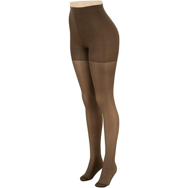 LISELLE Pantyhose for Women - Compression Tights Improves Circulation to  Help Achy, Tired Legs and Swollen Muscles - Control Top Pantyhose with  Reinforced Heels & Toes -Sizes A-E, MADE IN USA 