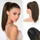 thumbnail image 1 of Yanonmyfd Black Straight Drawstring Ponytail Extension - 28 Inch Long Straight Drawstring Ponytail Extension Natural Looking Fluffy Soft Synthetic Cheer Posh Pony Tails Hairpieces Daily Party, 1 of 38
