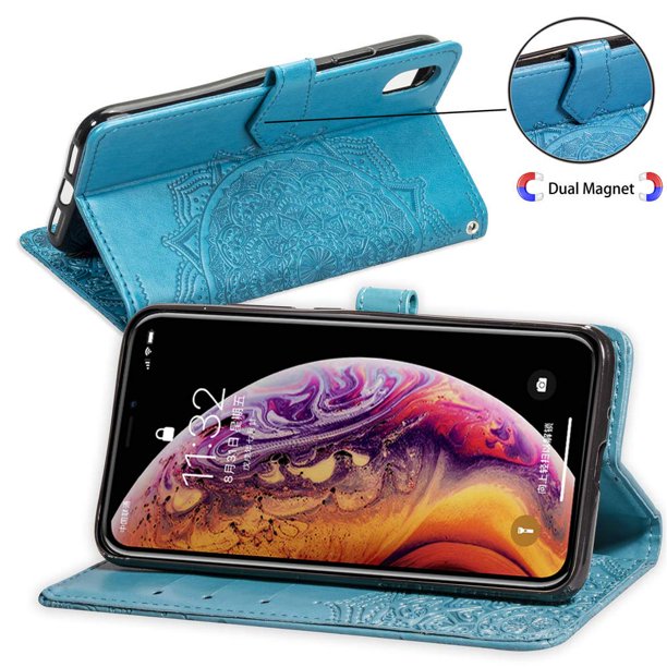 For Iphone Xr Mobile Phone Cover Mandala Protective Cover Flip