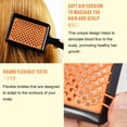thumbnail image 4 of Aliver Anti Static Hairbrush, Wet & Dry Vented Detangling Hair Brush, Quickly Detangles and Smooths Hair, Faster Blow Drying, Hair Styling Brush - Orange, 4 of 10