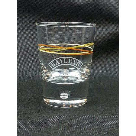 's Irish Cream Tumbler Glass - Colored Swirls, Bailey's Irish Cream 6oz Glass By