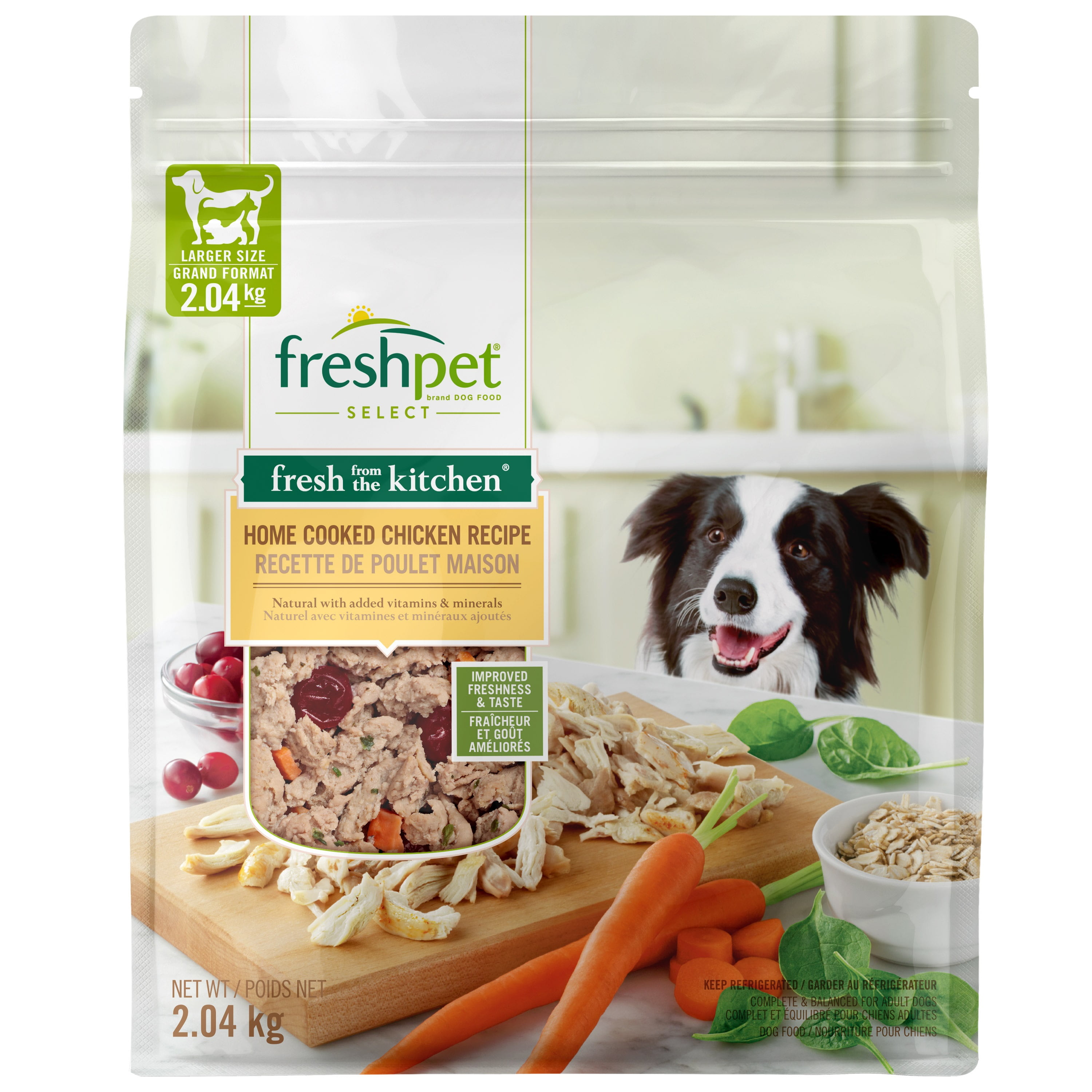 Freshpet Fresh Dog Food, Fresh From The Kitchen, Home Cooked Chicken Recipe 500g