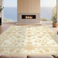 thumbnail image 2 of Design&I 5'x7' Ultra Soft Area Rug, Neutral Damask Vintage Botanical Scrollwork Beige Cream Pile None Fluffy Washable Non Shedding for Bedroom Living Room Home Office, 2 of 7